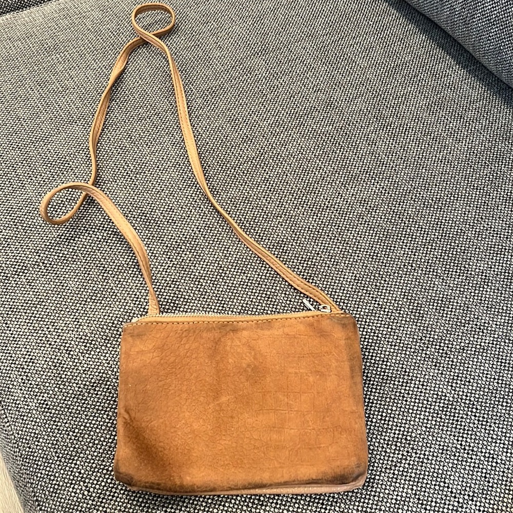 Free people nude shoulder bag